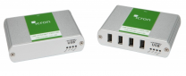 Ranger 2304-LAN - Extendeur USB 2.0 100m sur CAT5+ et LAN 100/1000baseT 4 ports