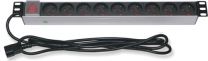 PDU9p+T1U-16-C14 - Bandeau d'alimentation 19" 9 prises noire + interrupteur, C14