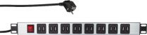 PDU16p+T1U-16I - Bandeau d'alimentation 19" 16 ports noir USB + interrupteur