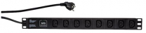 PDU8pC13-1U-16P - Bandeau d'alimentation 19" 8 prises noir C13, protégée