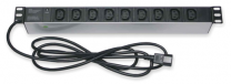 PDU9pC13-1U-10 - Bandeau d'alimentation 19" 9 prises C13, Connecteur C14