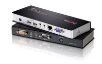 CE770 - Déport KVM VGA câbles CAT.5e/6 USB / Mini-Jack / RS-232