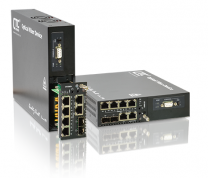 FRM220-GFOM - Multiplexeur 4 ou 8 E1/T1 + GbE avec fibre redondante