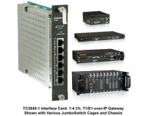 TC3845-1 - Carte 4 ports T1/E1 sur IP/ Ethernet