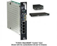 jumboSwitch - Carte principale et d'administration pour chassis 1U et 2S