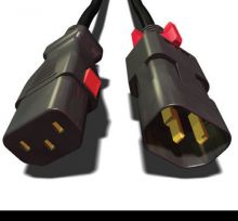 Z-Lock - C14/C13 Noir - anti arrachement aux 2 extrémités 