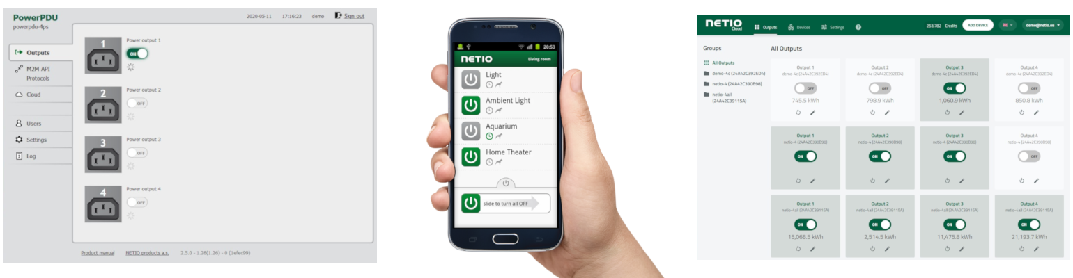 Netio Web Mobile Cloud
